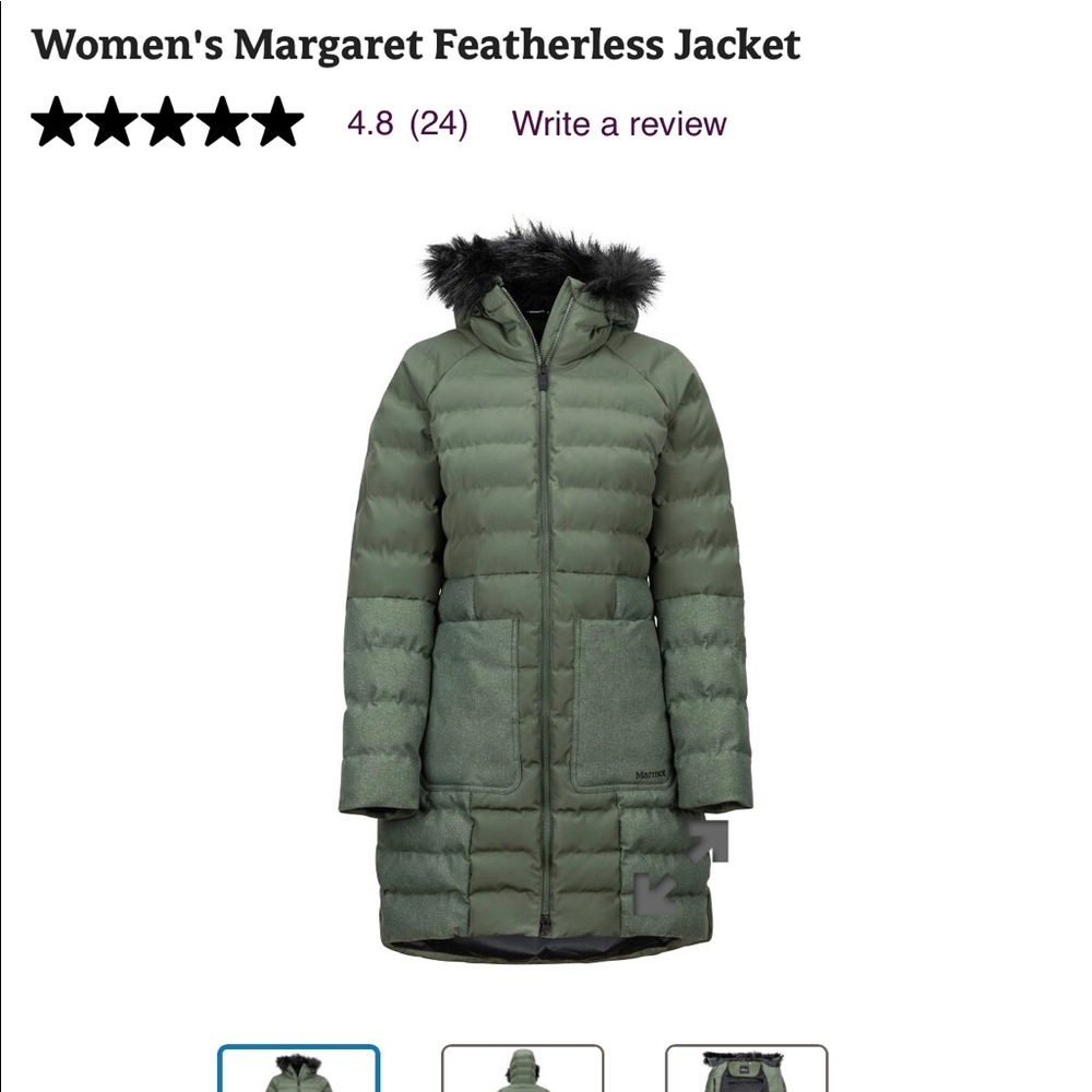 NWT XL MARMOT FEATHERLESS JACKET 🧥